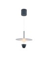 9W LED Pendelleuchte - 1000lm, 3000K, weiß-graues Gehäuse, 30x320x100cm