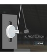 8W/16W/20W LED Sensorleuchte mit Samsung Chip - 3-in-1 CCT, IP65, Ø32cm, Mikrowellensensor, weißer Rand