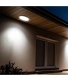 18W LED Sensorleuchte - IP44, Ø29,5cm, schwarzer Rand, inkl. Sensor, Fernbedienung & Leuchtmittel
