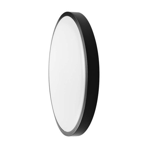 36W LED Sensorleuchte - Ø42cm, IP44, schwarzer Rand, Mikrowellensensor