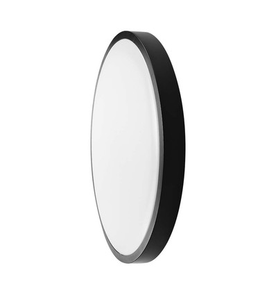 36W LED Sensorleuchte - Ø42cm, IP44, schwarzer Rand, Mikrowellensensor