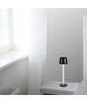 3W wiederaufladbare LED Tischleuchte, Touch dimmbar - 3000K, 1800mAh, schwarz, DC 5V
