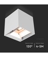 9W Solar LED Wandleuchte mit Sensor - Weiß, IP65, PIR Bewegungsmelder, 4000K, COB LED