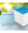 9W Solar LED Wandleuchte mit Sensor - Weiß, IP65, PIR Bewegungsmelder, 4000K, COB LED