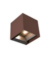 9W Solar-Wandleuchte - IP65, 4000K, Corten, COB, PIR-Sensor