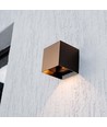 9W Solar-Wandleuchte - IP65, 4000K, Corten, COB, PIR-Sensor