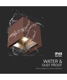 9W Solar-Wandleuchte - IP65, 4000K, Corten, COB, PIR-Sensor