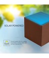 9W Solar-Wandleuchte - IP65, 4000K, Corten, COB, PIR-Sensor