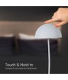 3W wiederaufladbare LED Tischleuchte mit Touch dimmbar - 3000K, weiß, 5V, inkl. Akku