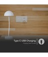 3W wiederaufladbare LED Tischleuchte mit Touch dimmbar - 3000K, weiß, 5V, inkl. Akku