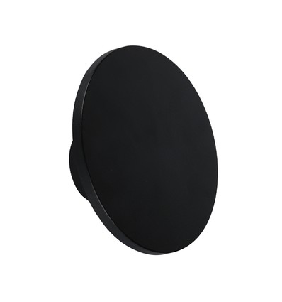12W LED Deckenleuchte / Wandleuchte mit indirektem Licht - Schwarz, IP65, 3000K, Ø16cm, rund, Außen / Innen