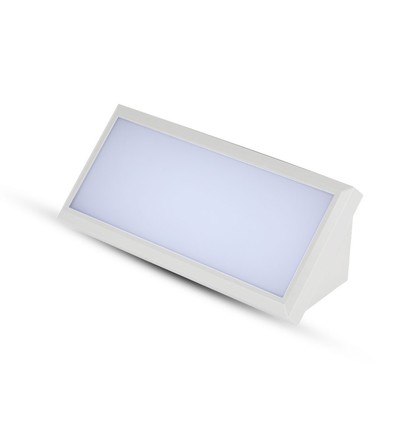 12W LED - Landschaft, Außenbereich, Weiches Licht, Mittel, 6400K, Weißes Gehäuse