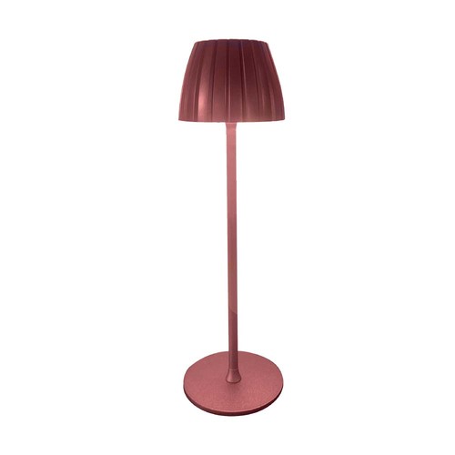 2,7W wiederaufladbare LED Tischleuchte, braun - Touch dimmbar, 3-in-1 CCT, USB-C, 5V DC, Höhe 34cm