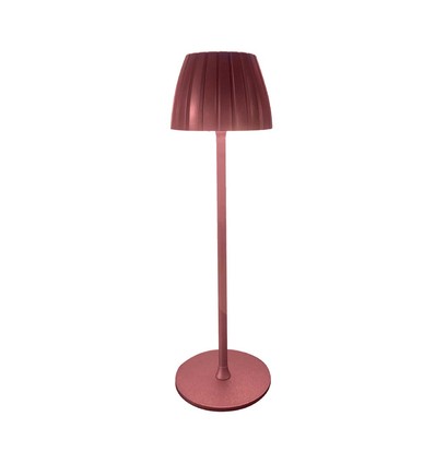 2,7W wiederaufladbare LED Tischleuchte, braun - Touch dimmbar, 3-in-1 CCT, USB-C, 5V DC, Höhe 34cm