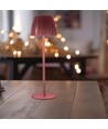 2,7W wiederaufladbare LED Tischleuchte, braun - Touch dimmbar, 3-in-1 CCT, USB-C, 5V DC, Höhe 34cm