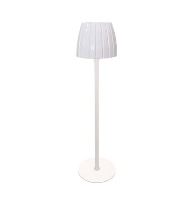 2,7W wiederaufladbare LED Tischleuchte, weiß - Touch dimmbar, 3-in-1 CCT, USB-C, Höhe 34cm