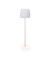 2,7W wiederaufladbare LED Tischleuchte, weiß - Touch dimmbar, 3-in-1 CCT, USB-C, Höhe 34cm