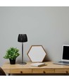 2,7W LED Tischleuchte, schwarz - Touch dimmbar, 3-in-1 CCT, wiederaufladbar, USB-C, 10,5 x 34 cm