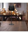 2,7W LED Tischleuchte, schwarz - Touch dimmbar, 3-in-1 CCT, wiederaufladbar, USB-C, 10,5 x 34 cm