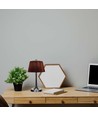 1,5W LED Tischleuchte, Touch dimmbar, brauner Schirm - CCT, aufladbar, Chrom, inkl. Akku und USB-C