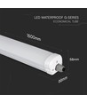 150cm 48W wasserdichte komplette LED-Wannenleuchte, durchverdrahtet - 6240lm, 130lm/W, IP65, 6 Jahre Garantie