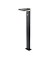 5,5W Solar-Gartenlampe mit Sensor - Schwarz, PIR-Sensor, IP54, schwarz