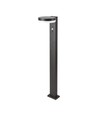 5,5W LED Solar Gartenlampe mit Sensor - IP54, 3000K, PIR Sensor, schwarzes Finish