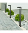 5,5W LED Solar Gartenlampe mit Sensor - IP54, 3000K, PIR Sensor, schwarzes Finish