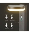 5,5W LED Solar Gartenlampe mit Sensor - IP54, 3000K, PIR Sensor, schwarzes Finish