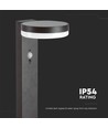 5,5W LED Solar Gartenlampe mit Sensor - IP54, 3000K, PIR Sensor, schwarzes Finish