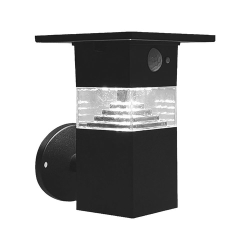 3W Solara Wandleuchte mit Sensor - IP54, 250lm, 3000K, Solar, 3 Jahre Garantie