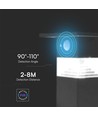 3W Solara Wandleuchte mit Sensor - IP54, 250lm, 3000K, Solar, 3 Jahre Garantie