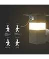 3W Solara Wandleuchte mit Sensor - IP54, 250lm, 3000K, Solar, 3 Jahre Garantie
