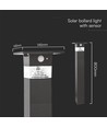 3W Solarpollerleuchte - LED, PIR-Sensor, IP54