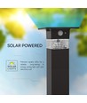 3W Solarpollerleuchte - LED, PIR-Sensor, IP54
