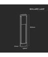 10W LED Gartenlampe mit Samsung LED Chip - IP65, 80cm, weiß, 4000K, inkl. Leuchtmittel