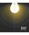 E27 4W Kohlefadenlampe - A60, 6500K