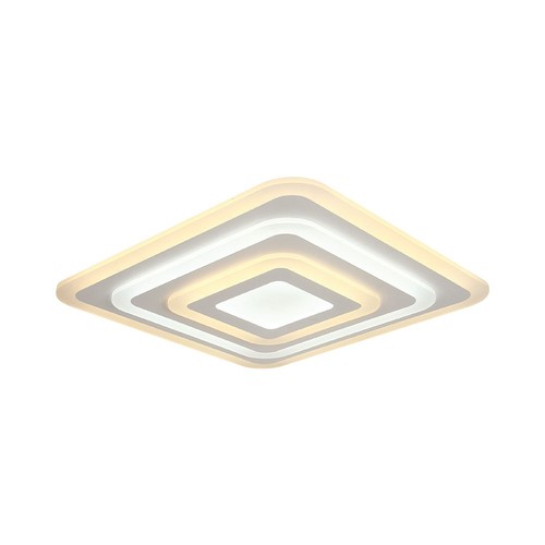 77W LED Deckenleuchte mit Fernbedienung - 6700lm, dimmbar, CCT, RGB, 49,5 x 49,5 cm, weißer Rand