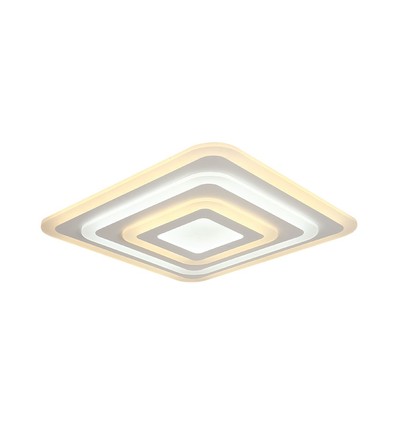77W LED Deckenleuchte mit Fernbedienung - 6700lm, dimmbar, CCT, RGB, 49,5 x 49,5 cm, weißer Rand