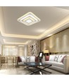 77W LED Deckenleuchte mit Fernbedienung - 6700lm, dimmbar, CCT, RGB, 49,5 x 49,5 cm, weißer Rand