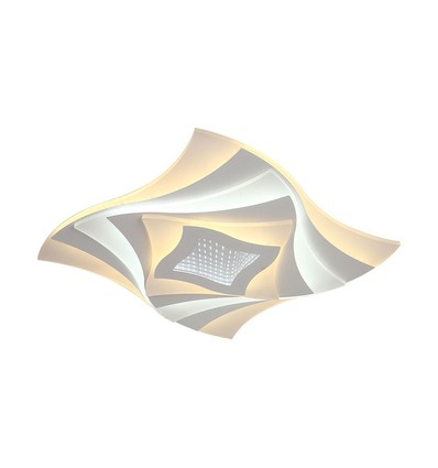 75W Deckenleuchte - LED 3-Stufen Dimmbar, 3in1, Fernbedienung, Weißes Gehäuse, IP20