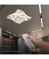 75W Deckenleuchte - LED 3-Stufen Dimmbar, 3in1, Fernbedienung, Weißes Gehäuse, IP20