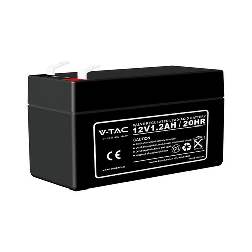 1,3Ah 12V Bleiakku - 97x43x57mm, ABS-Kunststoff, 12V DC