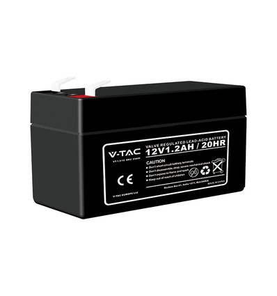 1,3Ah 12V Bleiakku - 97x43x57mm, ABS-Kunststoff, 12V DC