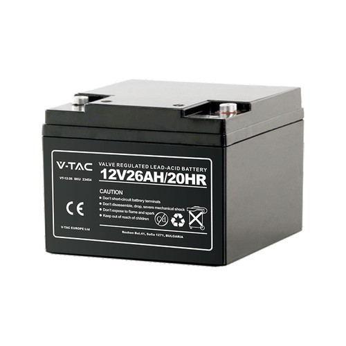 26Ah Blei-Säure-Batterie M5 - 166x175x125mm