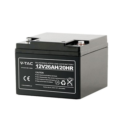 26Ah Blei-Säure-Batterie M5 - 166x175x125mm
