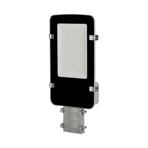 50W LED Straßenleuchte mit Samsung LED Chip - 100lm/W, IP65, 4000K, grau, 110 Grad