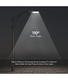 50W LED Straßenleuchte mit Samsung LED Chip - 100lm/W, IP65, 6500K, grau, 110 Grad