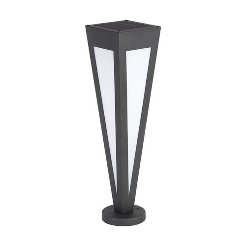 2W LED Solar Gartenleuchte - 3000K, schwarz, 3.7V Batterie, IP-Klasse, bis zu 8 Stunden Betrieb