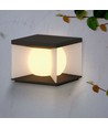 3W LED Solar Gartenleuchte, Cube - IP65, 3000K, warmweiß, schwarz/weiß, 20,5 x 20,5 cm